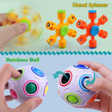 Fidget Packs Toy Set, Stress Relief Toys for Adults Autistic Children Anxiety, Fidget Box Full of Figit Toys, 22Pcs Cool Sensory Stimulation Toys Including Monkey Noodle, Fidget Cube, Spinner