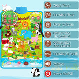 Toys for 3 4 5 Year Old Boys Girls, Electronic Interactive Zoo Wall Chart, Talking Animal Spelling and Knowledge Poster, Educational Learning Toys for Toddlers Ages 3-5