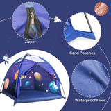 Kids Tent Indoor & Outdoor Playhouse, Space Theme Kids Play Tent for Boys and Girls, Universe Dome Tent for Toddlers, Imaginative Gift for Children 3 Years Old and Up