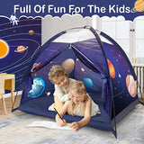 Kids Tent Indoor & Outdoor Playhouse, Space Theme Kids Play Tent for Boys and Girls, Universe Dome Tent for Toddlers, Imaginative Gift for Children 3 Years Old and Up