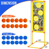 aotipol Dinosaur Theme Target Game with 24 Soft Foam Balls for Kids Teenager