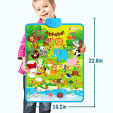 Toys for 3 4 5 Year Old Boys Girls, Electronic Interactive Zoo Wall Chart, Talking Animal Spelling and Knowledge Poster, Educational Learning Toys for Toddlers Ages 3-5