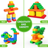 Building Blocks for Toddlers 2-5 Including a Baseplate, 150 Piece Big Building Blocks for Kids, Block and Bricks Set Educational Toys for Children Boys Girls All Ages, Compatible with All Major Brands