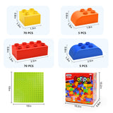 Building Blocks for Toddlers 2-5 Including a Baseplate, 150 Piece Big Building Blocks for Kids, Block and Bricks Set Educational Toys for Children Boys Girls All Ages, Compatible with All Major Brands